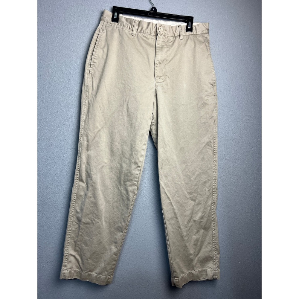 Gap Khakis Mens‎ 32x30 Relaxed Fit Tan Cotton Chino Pants Casual Office Sporty